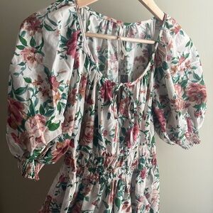Anthropologie floral maxi dress